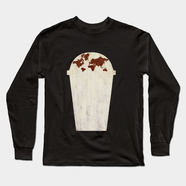 coffee world Long Sleeve T-Shirt by gunberk